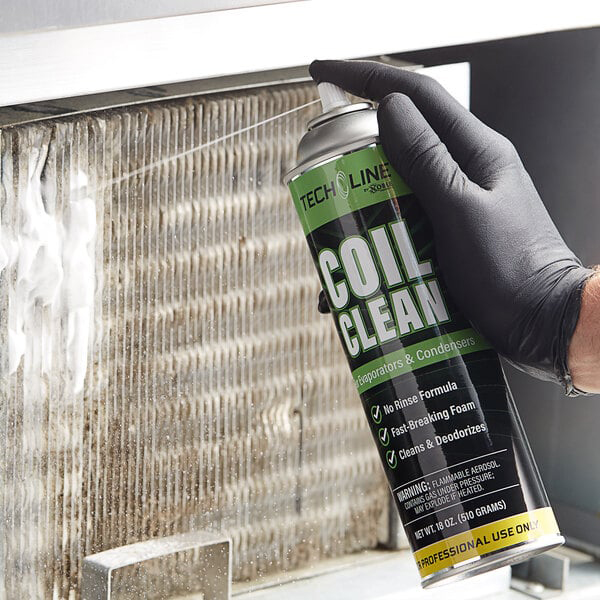 Foam spray used on Sub-Zero condenser
